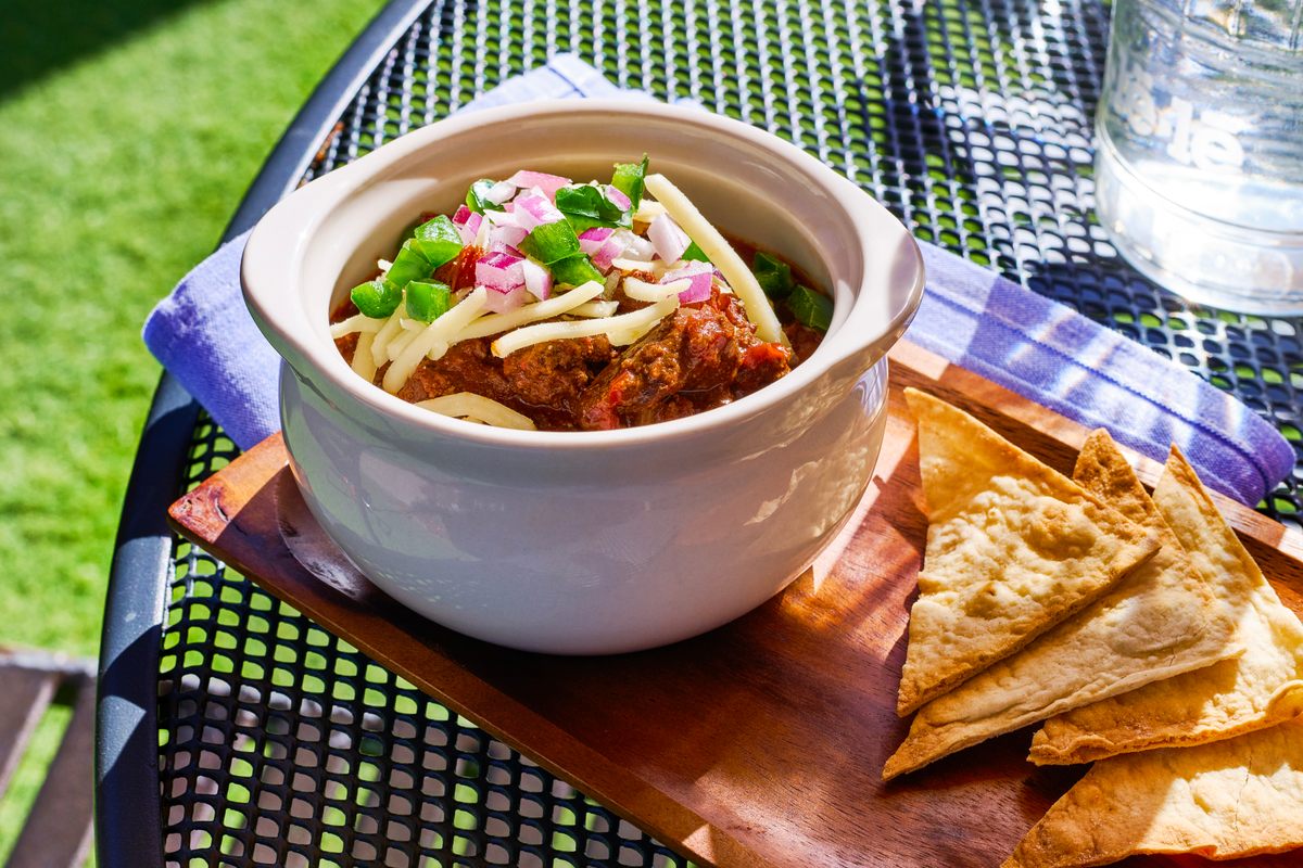 At Ulele, ask for an order of Florida Native Chili “loaded” and it will come topped with mild shredded cheese, red onions and diced jalapenos.